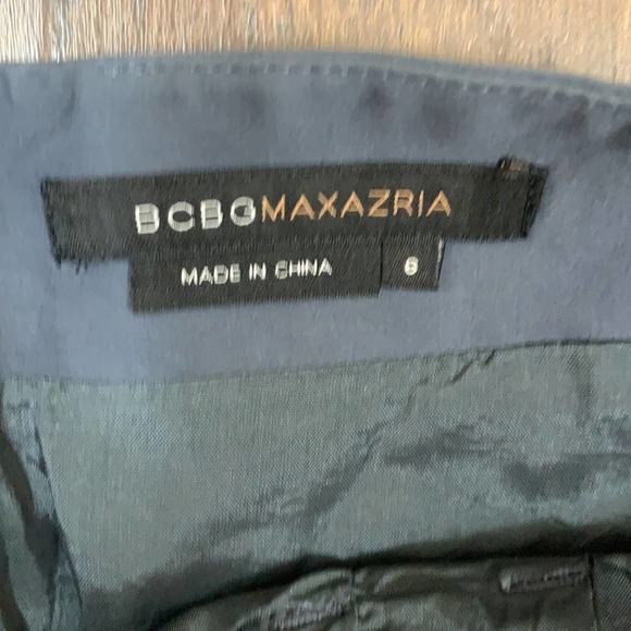 BCBGMaxazria Military Gray Mini Skirt - Picture 3 of 7